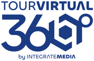 Tour Virtual 360 logo cuadrado azul